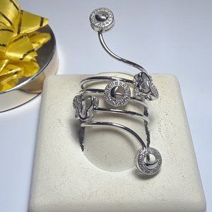 .50ctw CZ Butterfly/Circle 925 Quad Ring#15607